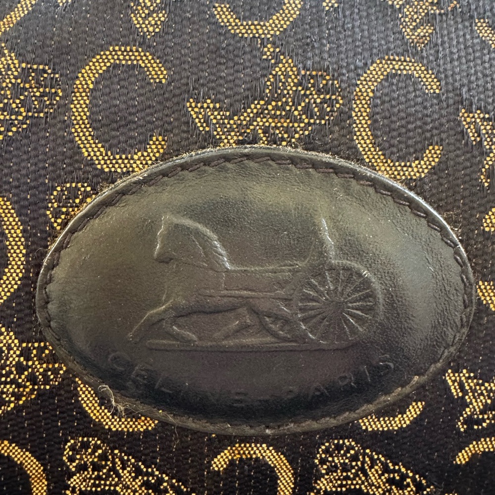CELINE Navy Blue Boston Bag -  Rare Vintage Iconic Monogram! - Picture 11 of 11
